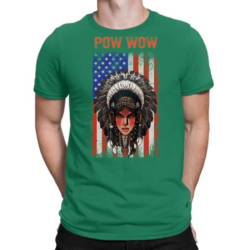 Powwow Merican T-Shirt by kassirromkes5 | Artistshot