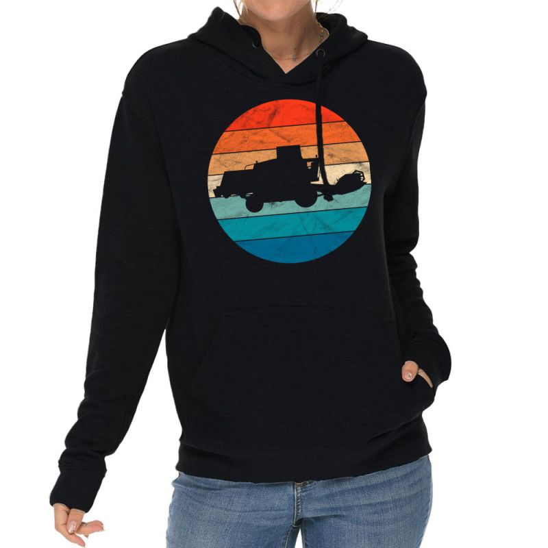 Vintage Retro Combine Harvester Cool Lightweight Hoodie by emenlitalabm | Artistshot