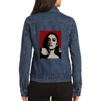 Banks Pop Art Ladies Denim Jacket | Artistshot