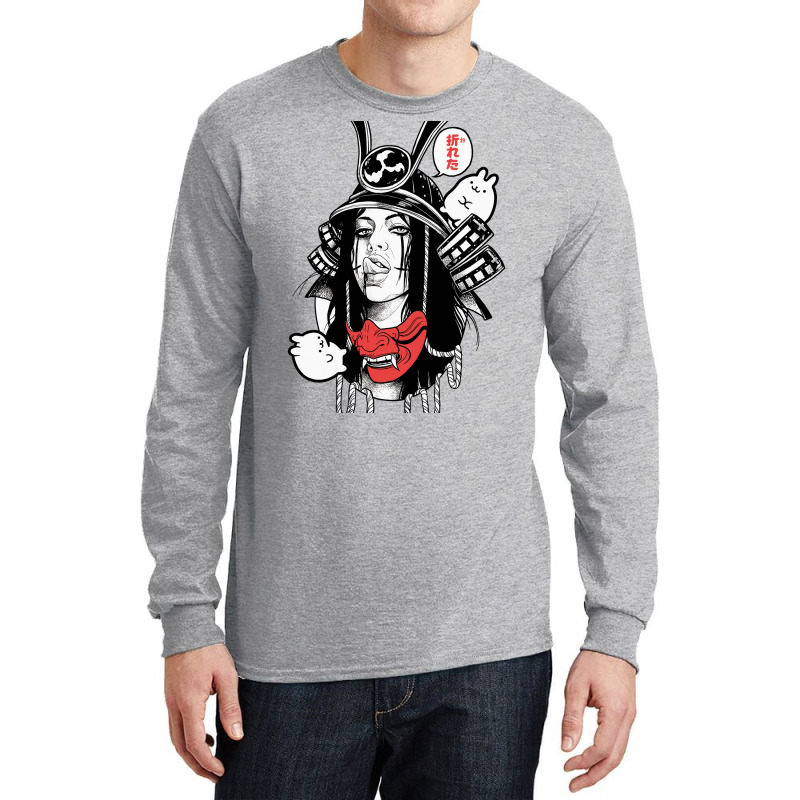 Japanese Samurai Pop Art Cool Girl Long Sleeve Shirts | Artistshot