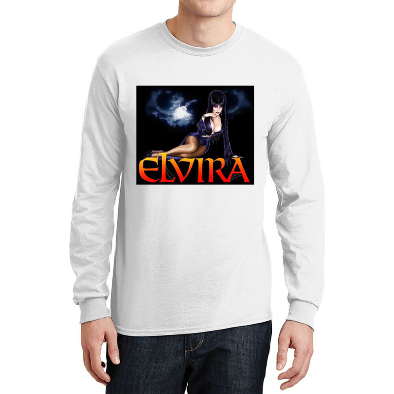 Elvira Nice Of Night Long Sleeve Shirts | Artistshot