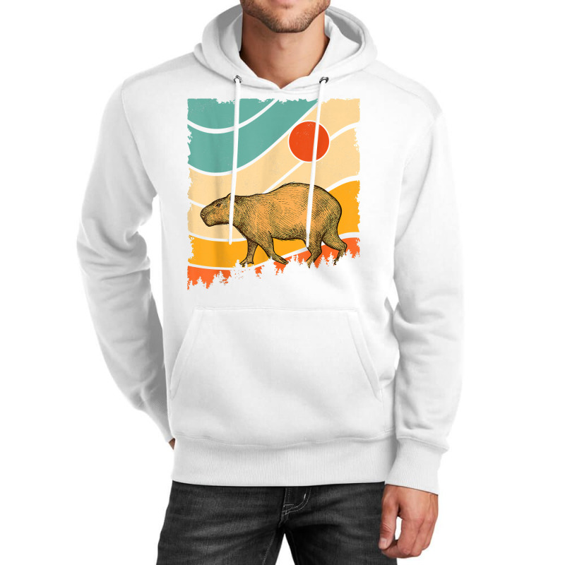 Vintage Retro Style Awesome Wild Giant Cavy Rodent Capybara T Shirt Unisex Hoodie | Artistshot