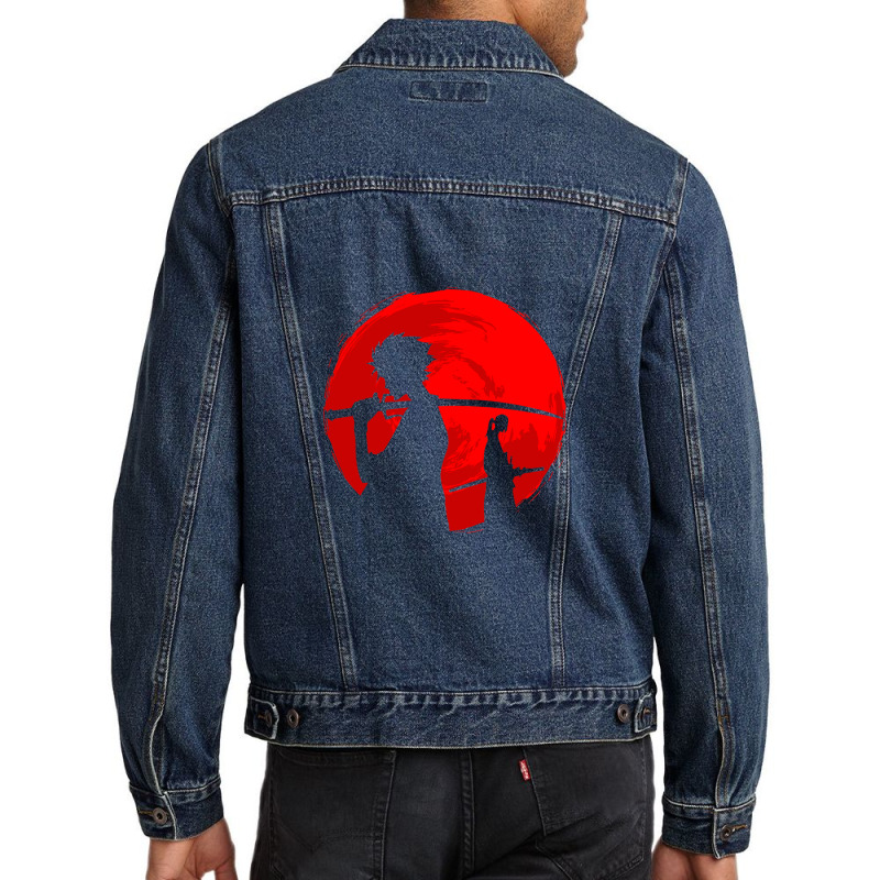 Samurai Sunset Men Denim Jacket by BobbyBorthgardt | Artistshot