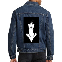 Elvira Portrait (1) Men Denim Jacket | Artistshot