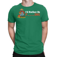 Id Rather Be Farming Funny Farming Gift 80s T-shirt | Artistshot