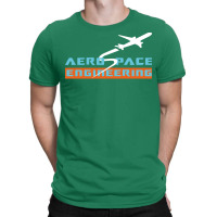 Aerospace Engineering Design Airplane Text And Image Green T-shirt | Artistshot