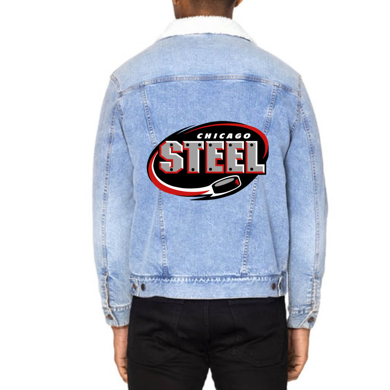 Chicago Steel Unisex Sherpa-Lined Denim Jacket by hilya | Artistshot