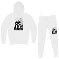 Aleister Crowley Skull Design Black And White Variant Red Hoodie & Jogger Set | Artistshot