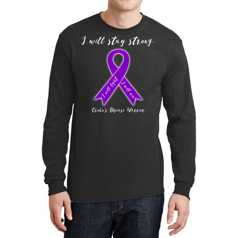 I Will Stay Strong Win Crohns Disease Warrior Design Trending Long Sleeve Shirts | Artistshot