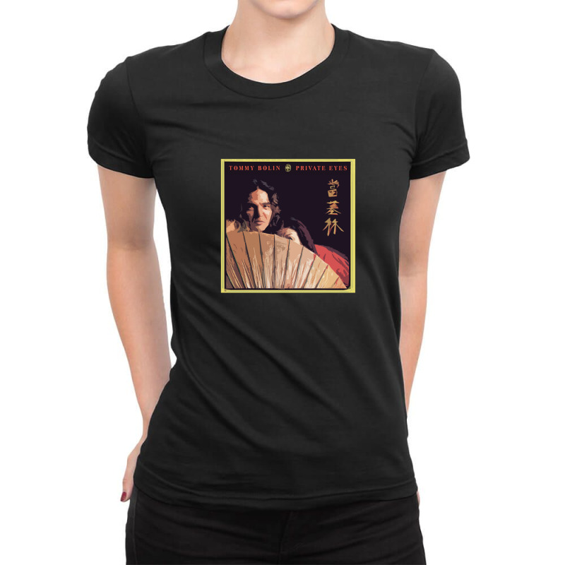 Tommy Bolin (private Eyes) Ladies Fitted T-Shirt by DeniseDaugherty | Artistshot