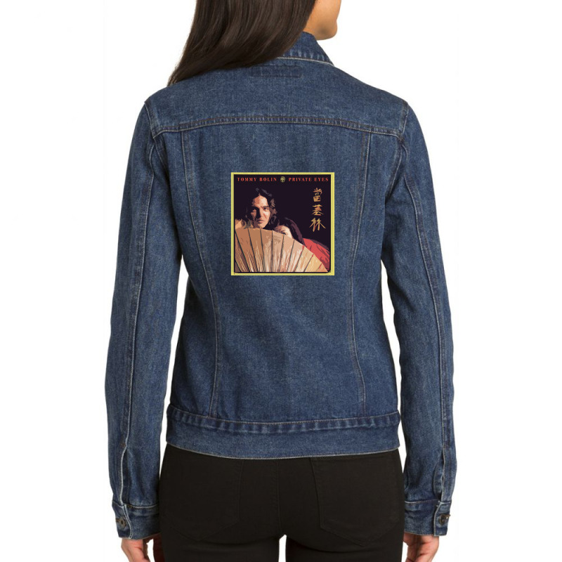 Tommy Bolin (private Eyes) Ladies Denim Jacket by DeniseDaugherty | Artistshot