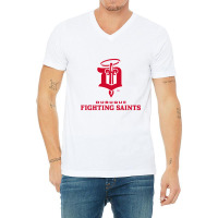 Dubuque Fighting Saints V-neck Tee | Artistshot