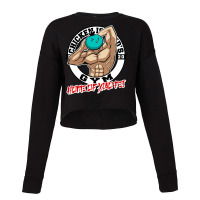 Chicken Island Gym Cropped Sweater | Artistshot