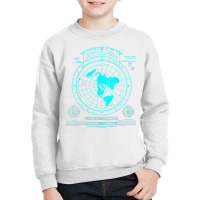 Gleason's New Standard Map Of The World, Flat Earth T Shirt Youth Sweatshirt | Artistshot