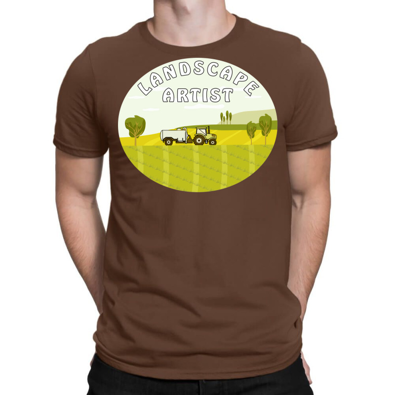 Landscape Tractor Landscape Artist Retro T-shirt | Artistshot