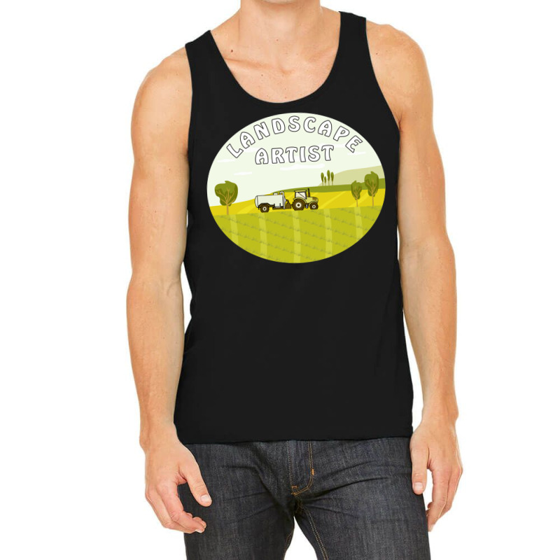 Landscape Tractor Landscape Artist Retro Tank Top | Artistshot