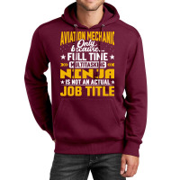 Aviation Mechanic Job Title Funny Airline Machinist Unisex Hoodie | Artistshot