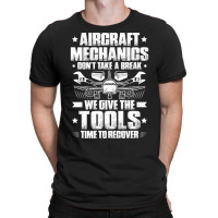 Aircraft Mechanic Aviation Maintenance Technician Vintage Stars T-shirt | Artistshot