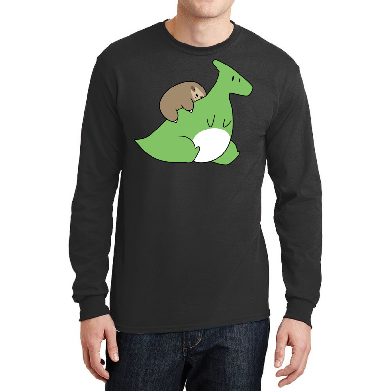 Sloth And Hadrosaurus Long Sleeve Shirts | Artistshot