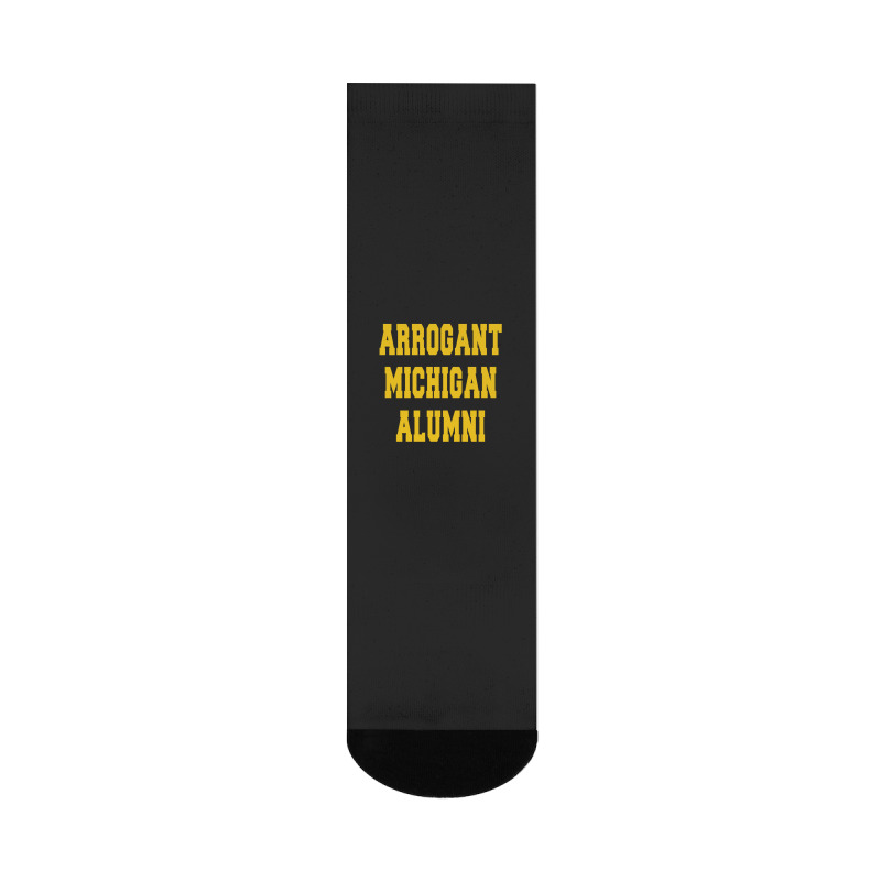 Arrogant Michigan Alumni Crew Socks | Artistshot