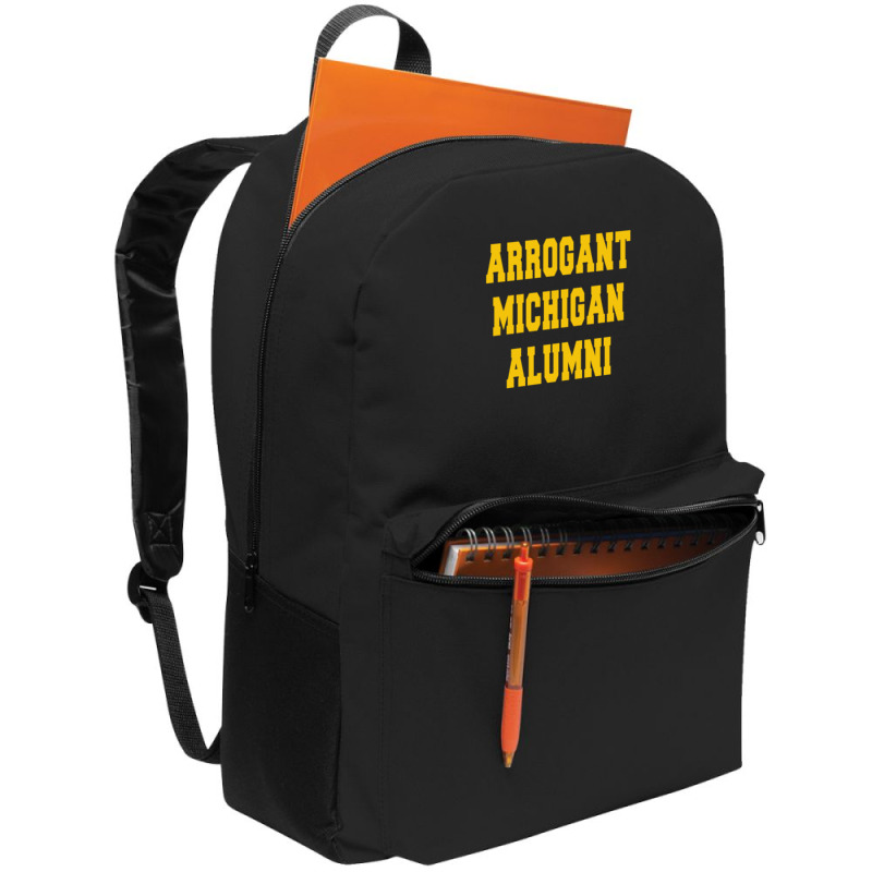 Arrogant Michigan Alumni Backpack | Artistshot