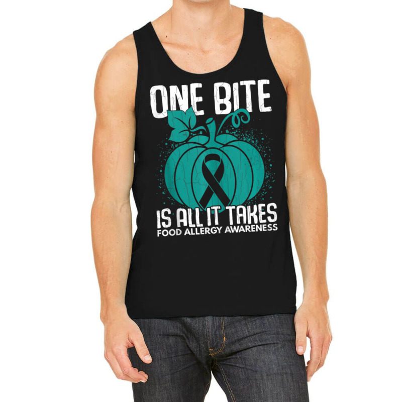 One Bite Is All It Takes Food Allergy Awareness Tank Top by thanhtran | Artistshot