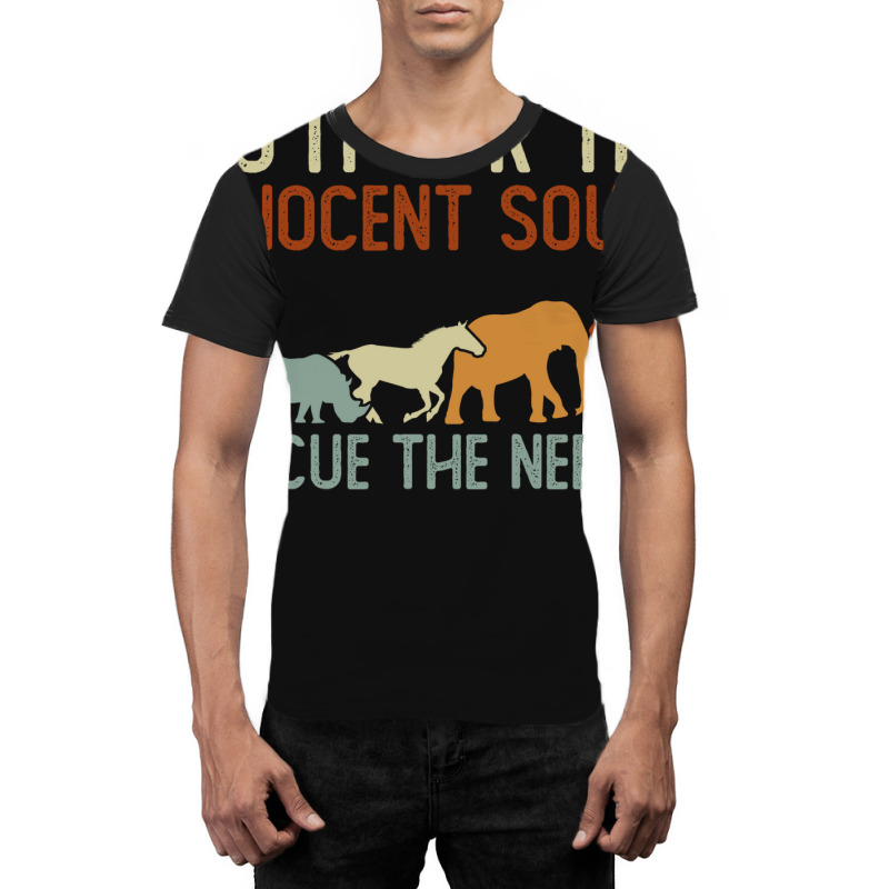 Do It For The Innocent Souls Rescue The Needly Animal Rights Graphic T-shirt | Artistshot