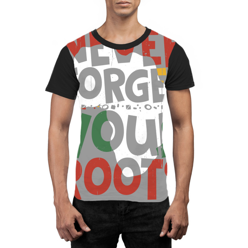 Afro American Black History Month Never Forget Your Roots Humor Graphic T-shirt | Artistshot