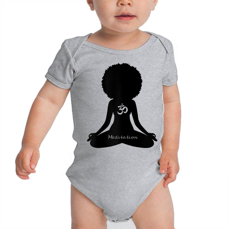 Womens Meditation Om Melanin Empowerment Yoga Meditation T Shirt Baby Bodysuit by araceliphexy | Artistshot