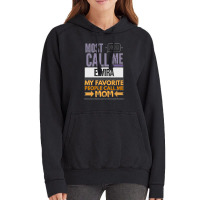 Most People Call Me Elvira My Favorite People Call Me Mom Vintage Hoodie | Artistshot