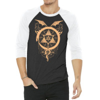 Gilded Snakes Of Alchemy Girl 3/4 Sleeve Shirt | Artistshot