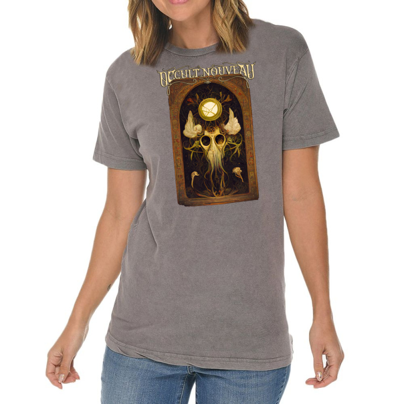 Occult Nouveau Ancestral Spirit Mirror Vintage T-Shirt by meaneyantichy | Artistshot