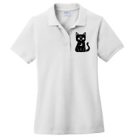 Magical Celestial Witch Cat Red Ladies Polo Shirt | Artistshot