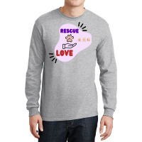 Rescue Love Design Rescue Dogs Blue Long Sleeve Shirts | Artistshot