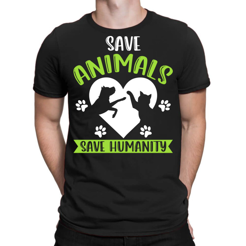 Save Animals Serve Humanity Girl T-shirt | Artistshot