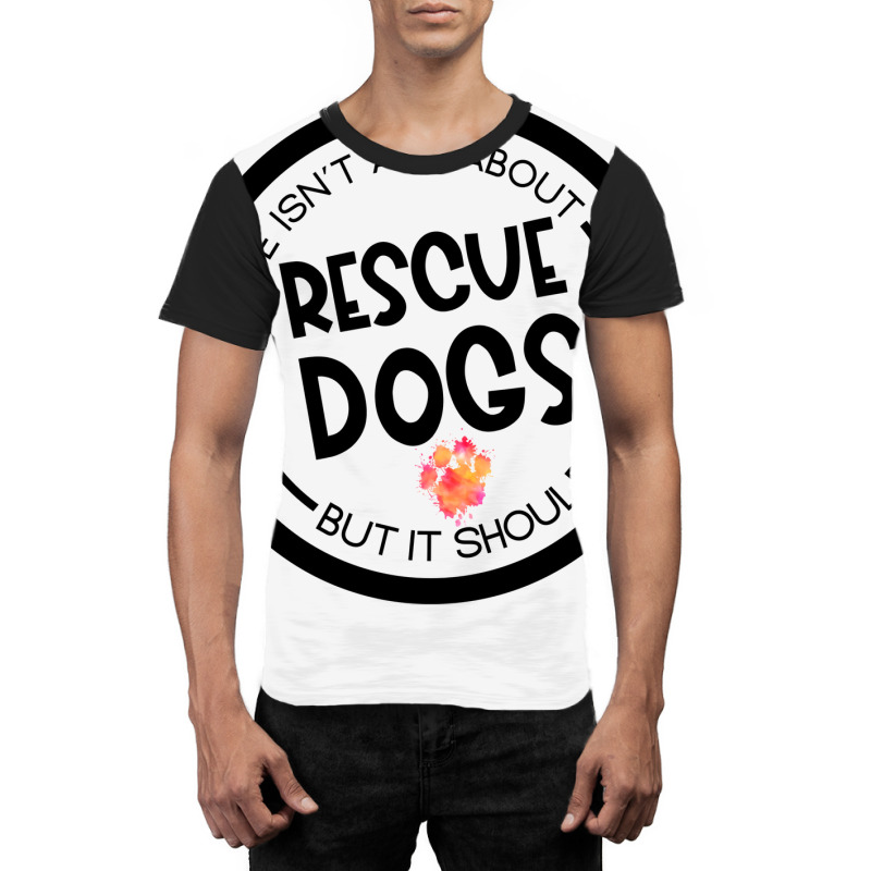 Service Dog Rescue Dog Search Dog Paw Stars Graphic T-shirt | Artistshot