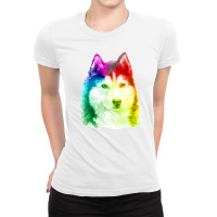 Siberian Husky Lgbt Ladies Fitted T-shirt | Artistshot