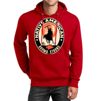 Houma Tribe Native American Indian Strong Warrior Retro  Yellow Unisex Hoodie | Artistshot