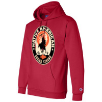 Houma Tribe Native American Indian Strong Warrior Retro  Yellow Champion Hoodie | Artistshot