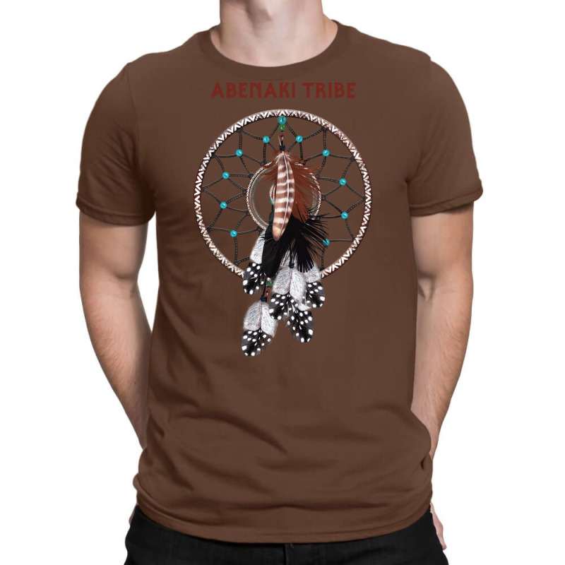 Abenaki Native American Indian Retro Dreamcatcher Feather Girl T-shirt | Artistshot