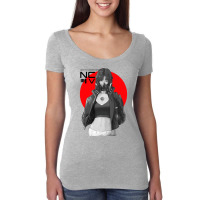 Cyberpunk Cyborg Gas Mask Girl Modern Urban Style Women's Triblend Scoop T-shirt | Artistshot