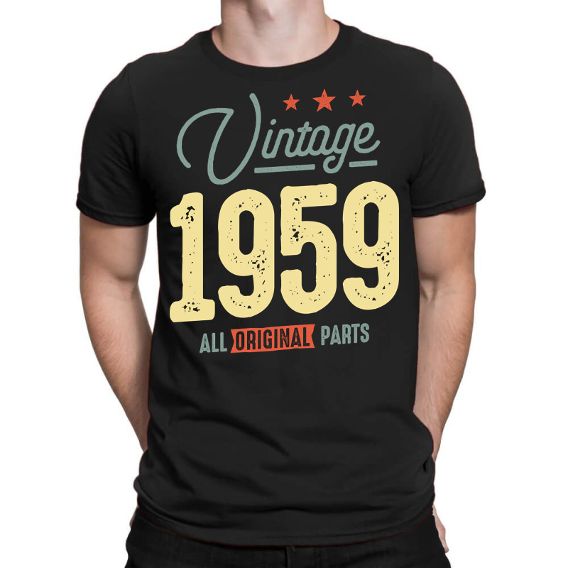 Trending Vintage Born In 1959 - 63rd Birthday Retro Classic T-Shirt by Jerhogen528 | Artistshot