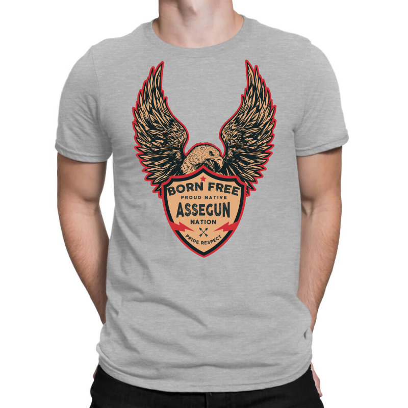 Asse Native American Indian Born Freedom Eagle Love T-shirt | Artistshot