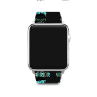 Women Messy Bun Teal Ribbon Pcos Warrior Apple Watch Band | Artistshot