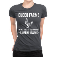 Chicken Lover Cucco Farms Funny Hippie Ladies Fitted T-shirt | Artistshot