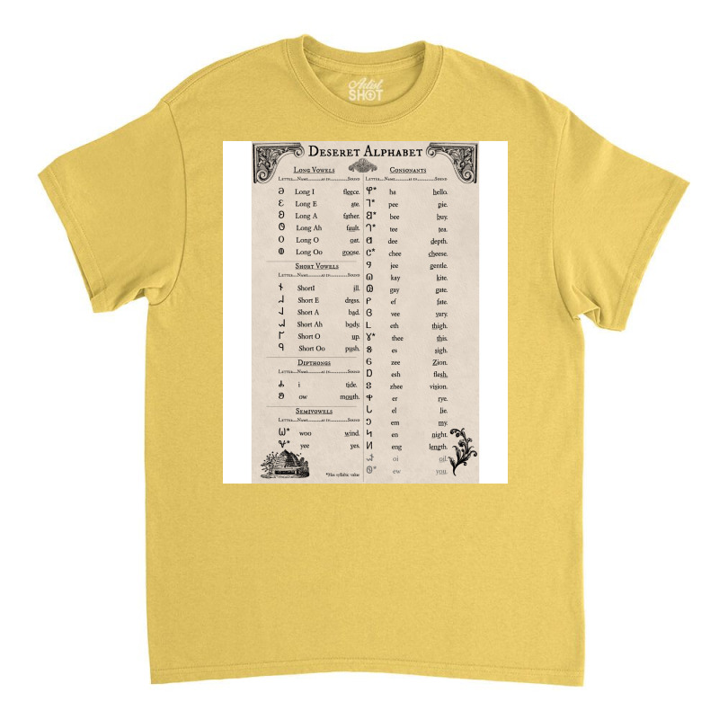 Deseret Alphabet Vintage Classic T-shirt | Artistshot