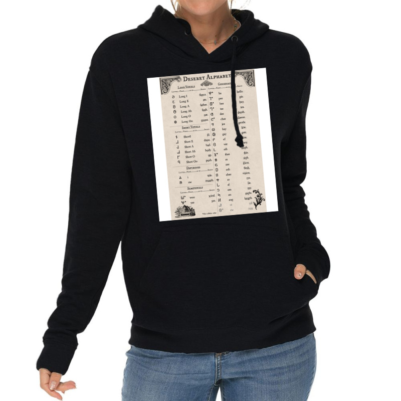 Deseret Alphabet Vintage Lightweight Hoodie | Artistshot