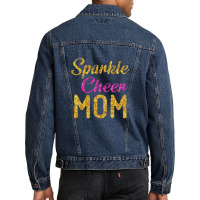 It Takes A Lot Of Sparkle To Be A Cheer Mom Cute Letters Men Denim Jacket | Artistshot