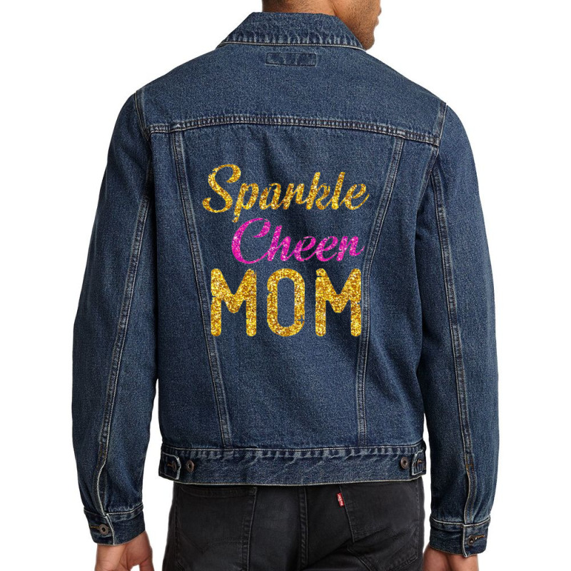 It Takes A Lot Of Sparkle To Be A Cheer Mom Cute Letters Men Denim Jacket by salma55 | Artistshot