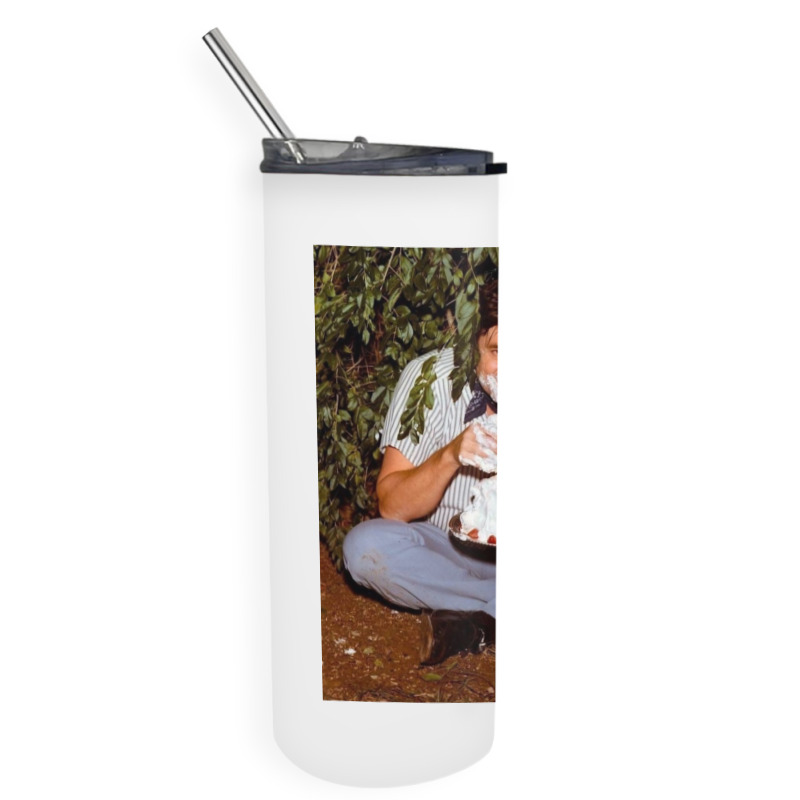 Johnny Cash Eating Cake In A Bush Skinny Tumbler By Aquasehat21 Artistshot